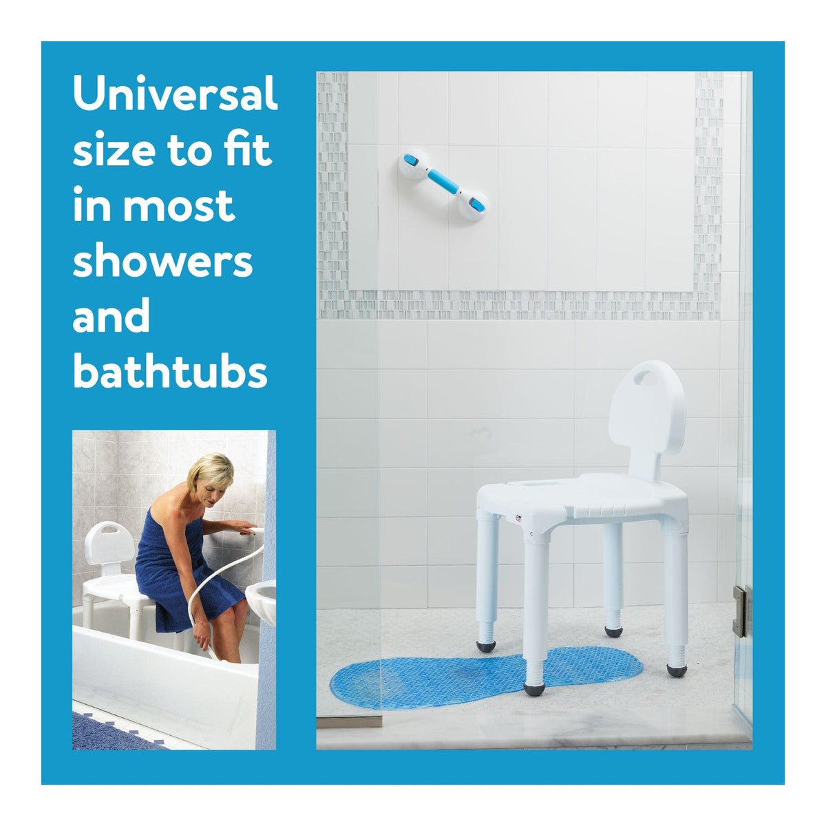 Carex Universal Bath Seat with Back