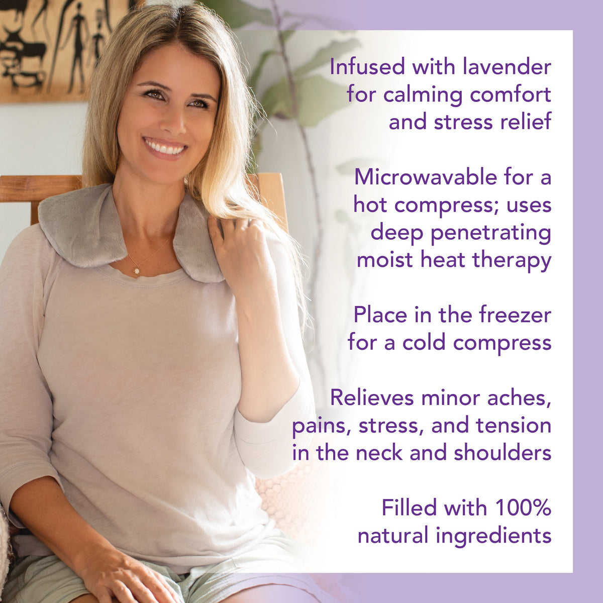 Carex Lavender Neck Wrap Heat Wrap