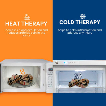 Hands-free Microwave Neck Heating Pad, London Plaid