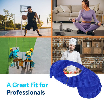 Shoulder Joint Heat Wrap for Rotator Cuff and Frozen Shoulder, Royal Blue