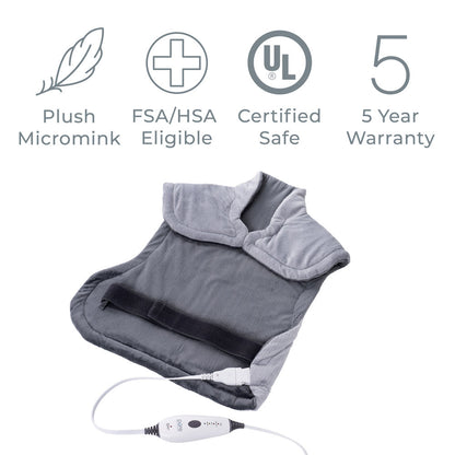 PureRelief XL Extra-Long Back & Neck Heating Pad