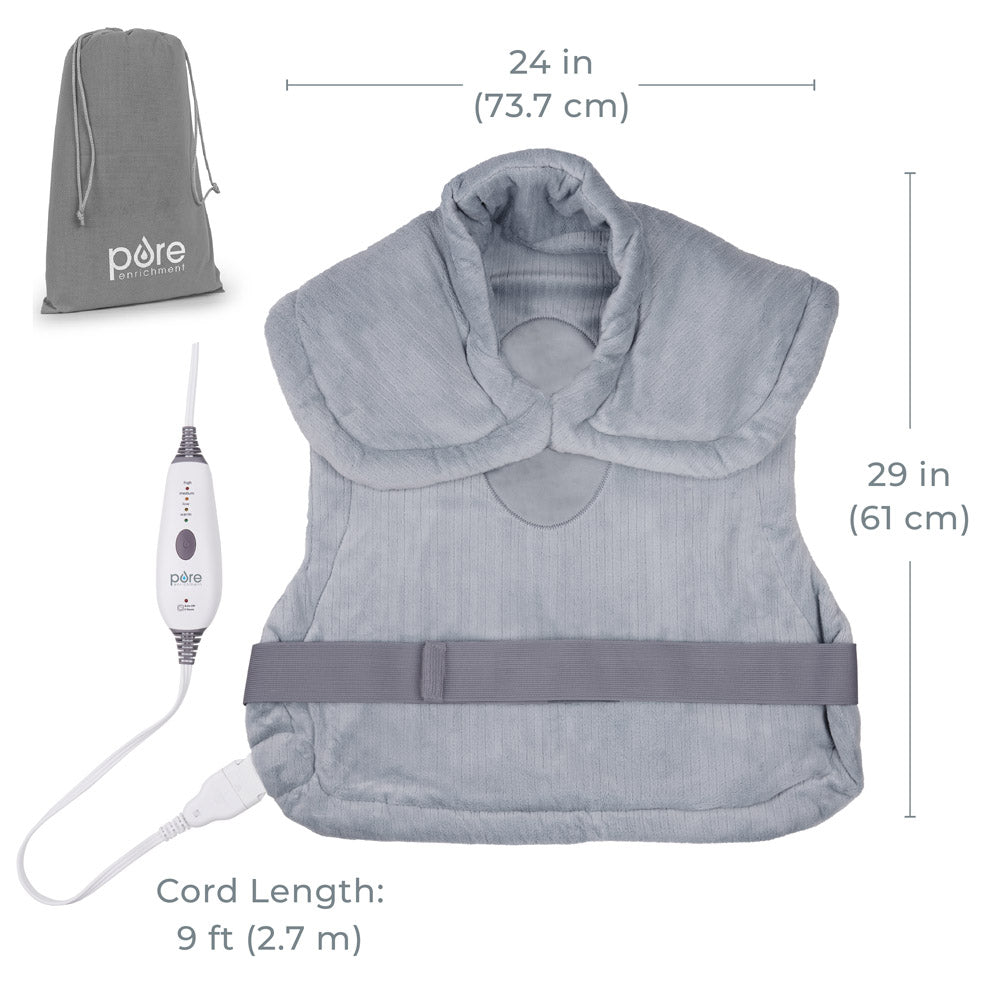 PureRelief XL Extra-Long Back & Neck Heating Pad