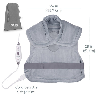 PureRelief XL Extra-Long Back & Neck Heating Pad