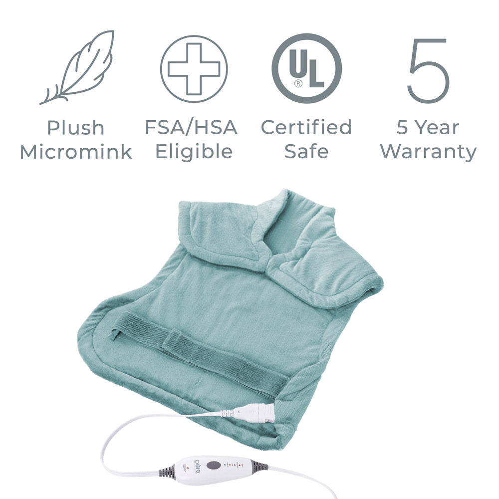 PureRelief XL Extra-Long Back & Neck Heating Pad