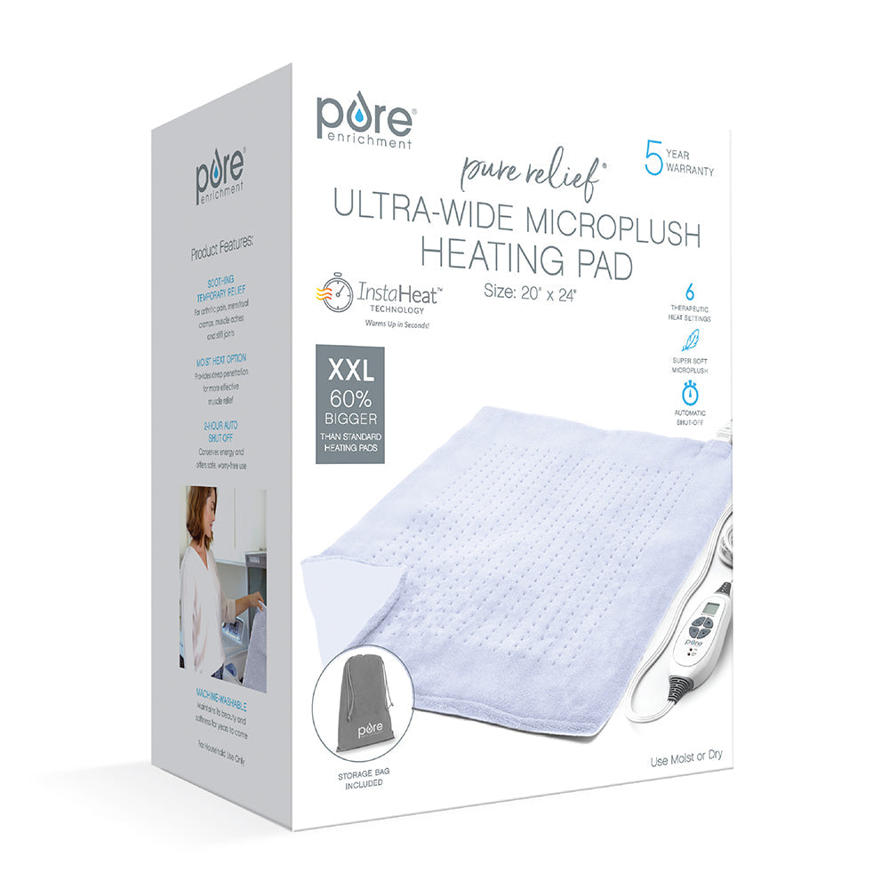 PureRelief XXL Ultra-Wide Microplush Heating Pad