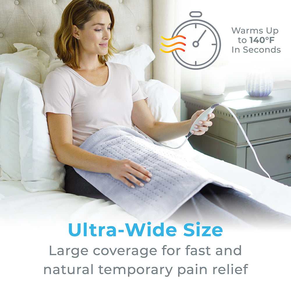 PureRelief XXL Ultra-Wide Microplush Heating Pad