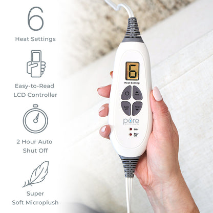 PureRelief XXL Ultra-Wide Microplush Heating Pad
