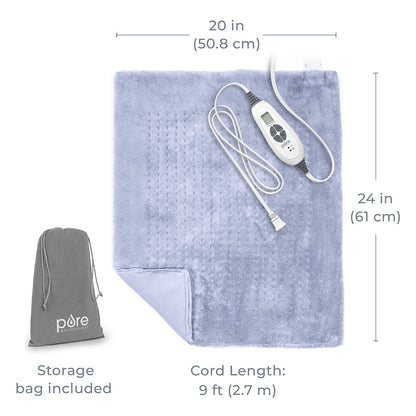 PureRelief XXL Ultra-Wide Microplush Heating Pad