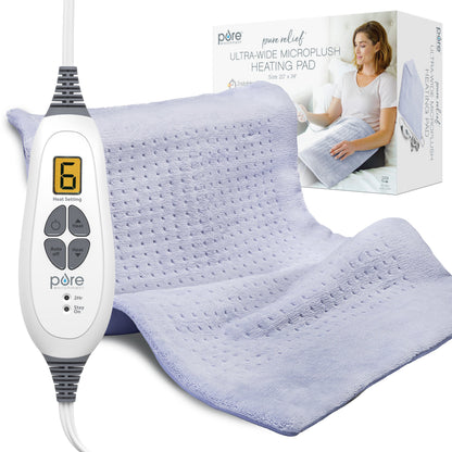 PureRelief XXL Ultra-Wide Microplush Heating Pad