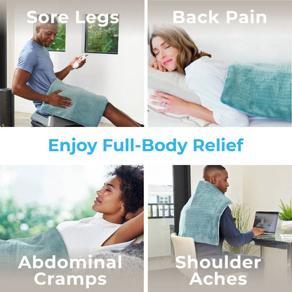 PureRelief XXL Ultra-Wide Microplush Heating Pad