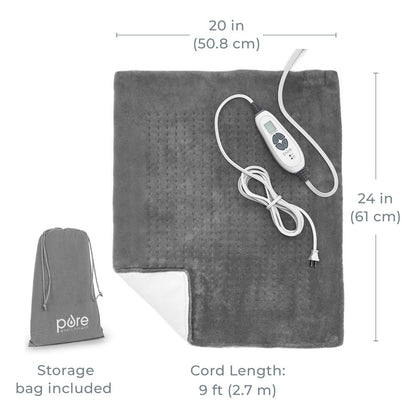PureRelief XXL Ultra-Wide Microplush Heating Pad
