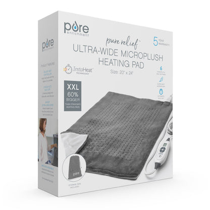 PureRelief XXL Ultra-Wide Microplush Heating Pad