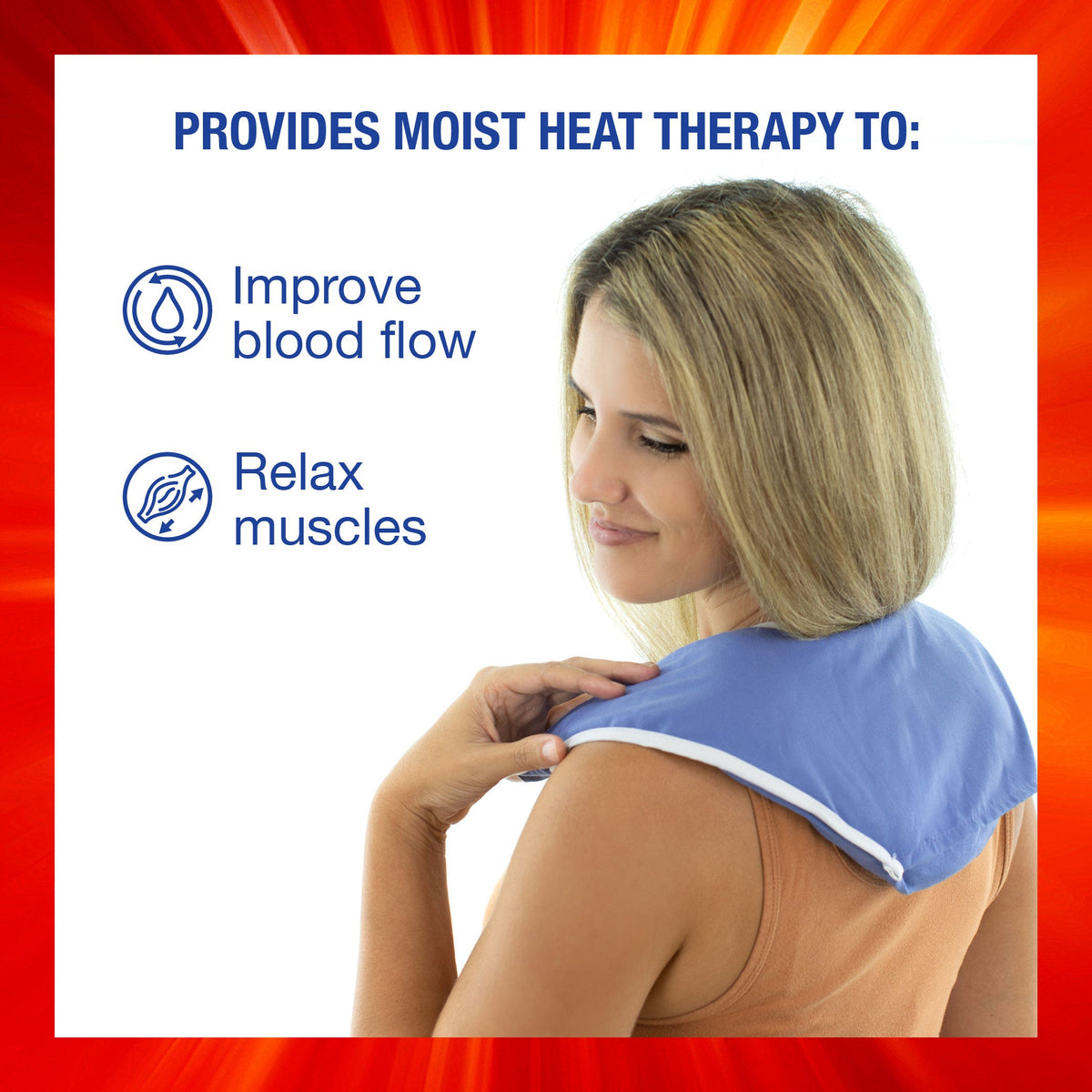 ThermiPaq Moist Heat Pain Relief Neck Wrap