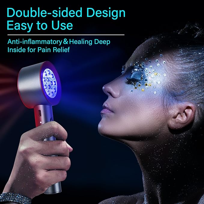 Hand Held Red Light + Near Infrared Therapy Device