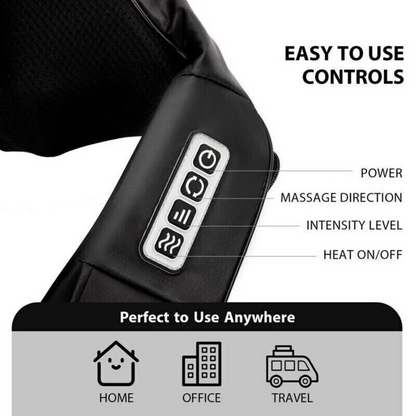 Wireless Neck And Back Massager Shiatsu Deep Kneading Massage Shawl Cervical…