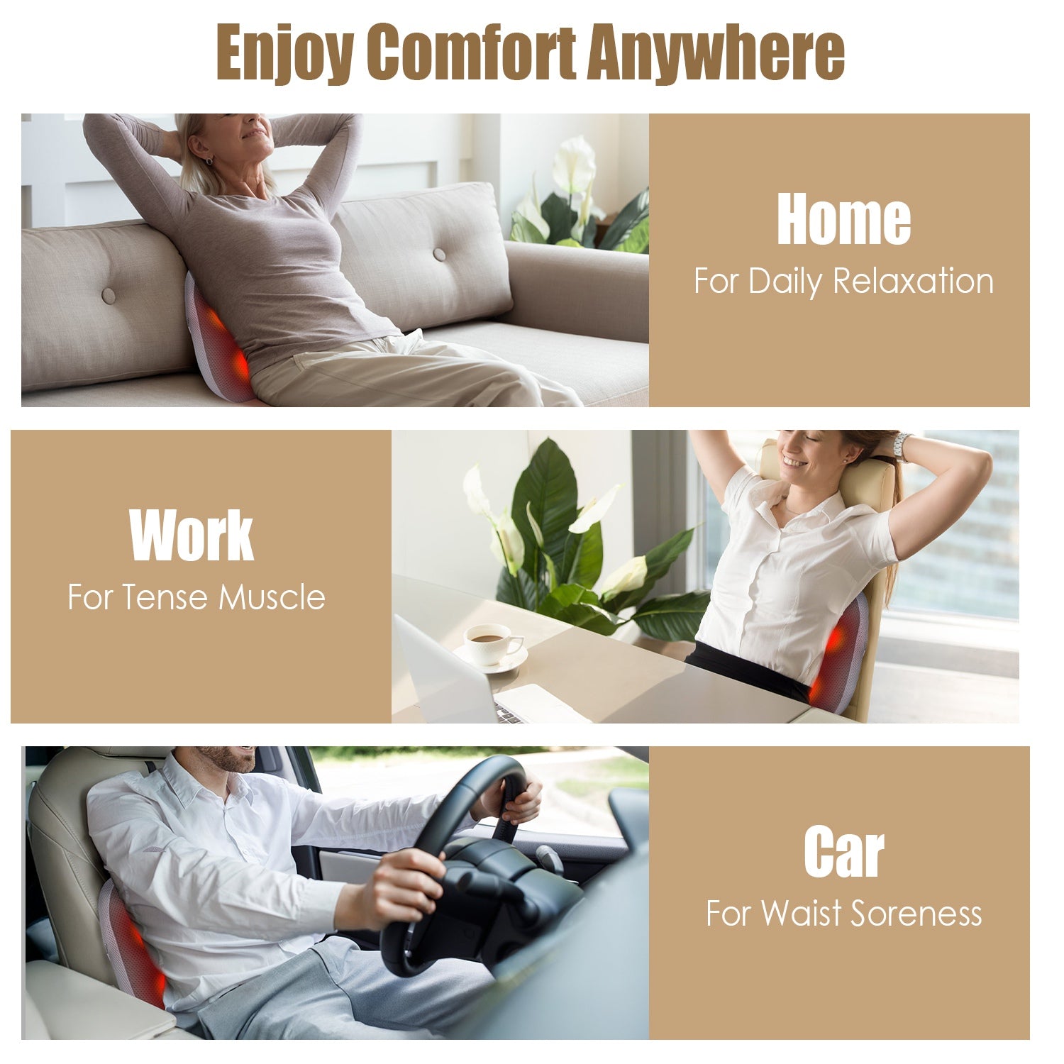 Shiatsu Waist Massage Pillow