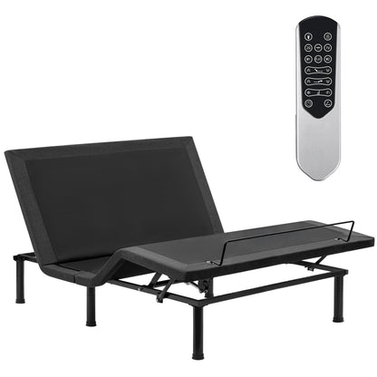 Adjustable Bed Frame with Massage & Remote – USB, LED Light, Twin to King Sizes