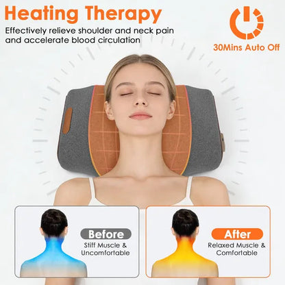 3-in-1 Neck Massager Pillow Ergonomic Massager With Heating Vibration Air…