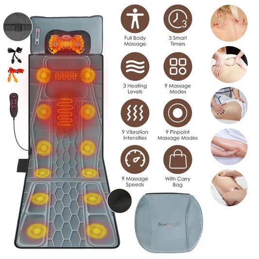Flannel / PU Material Options - 1 Pc Full Body Massage Mat Multifunctional…
