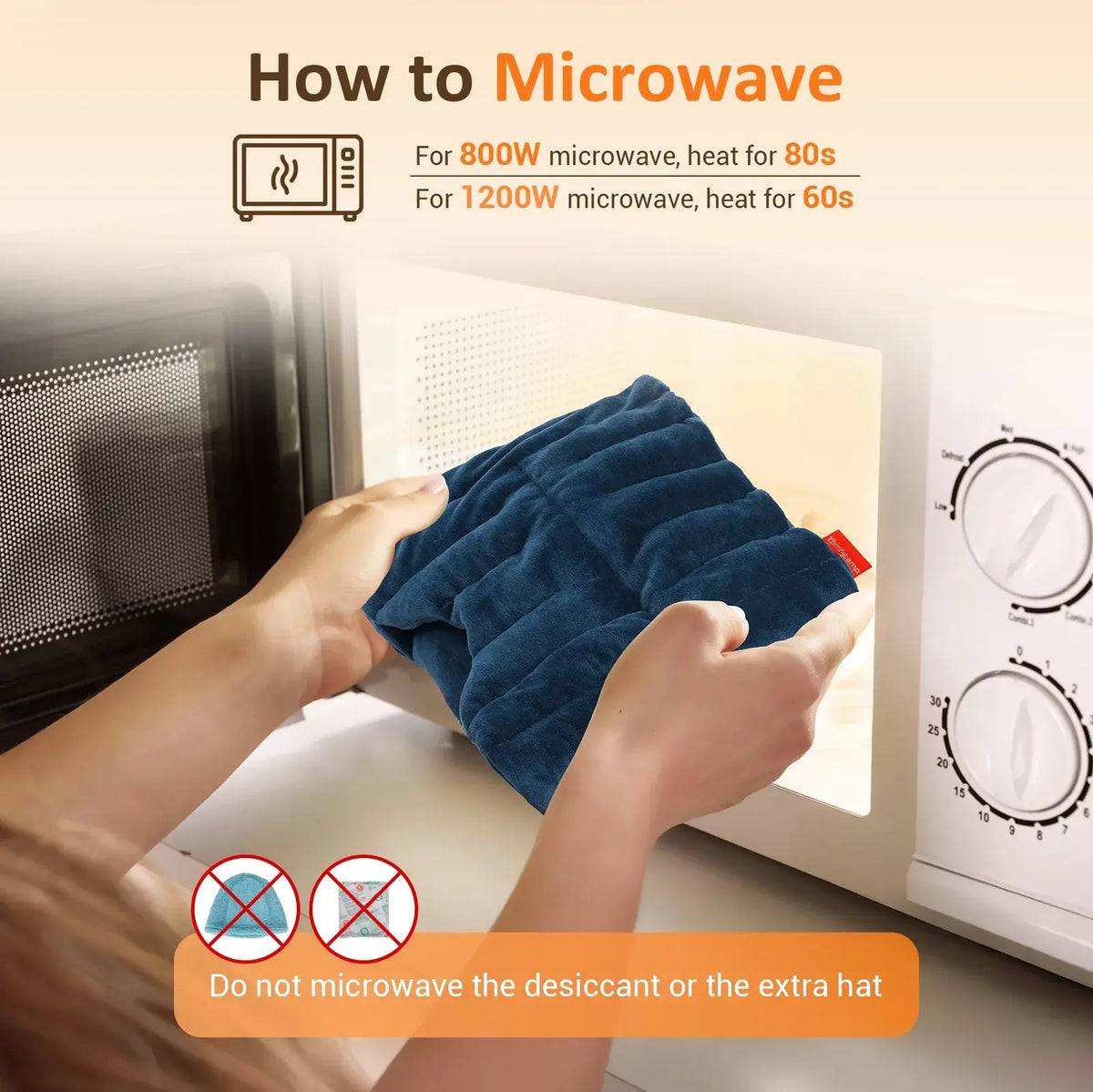 Microwave Heating Pad For Head