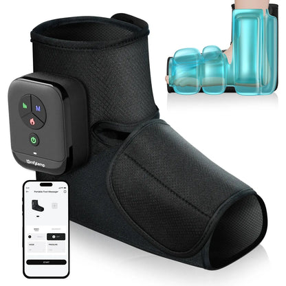 Portable Air Compression Foot Massager with Heat