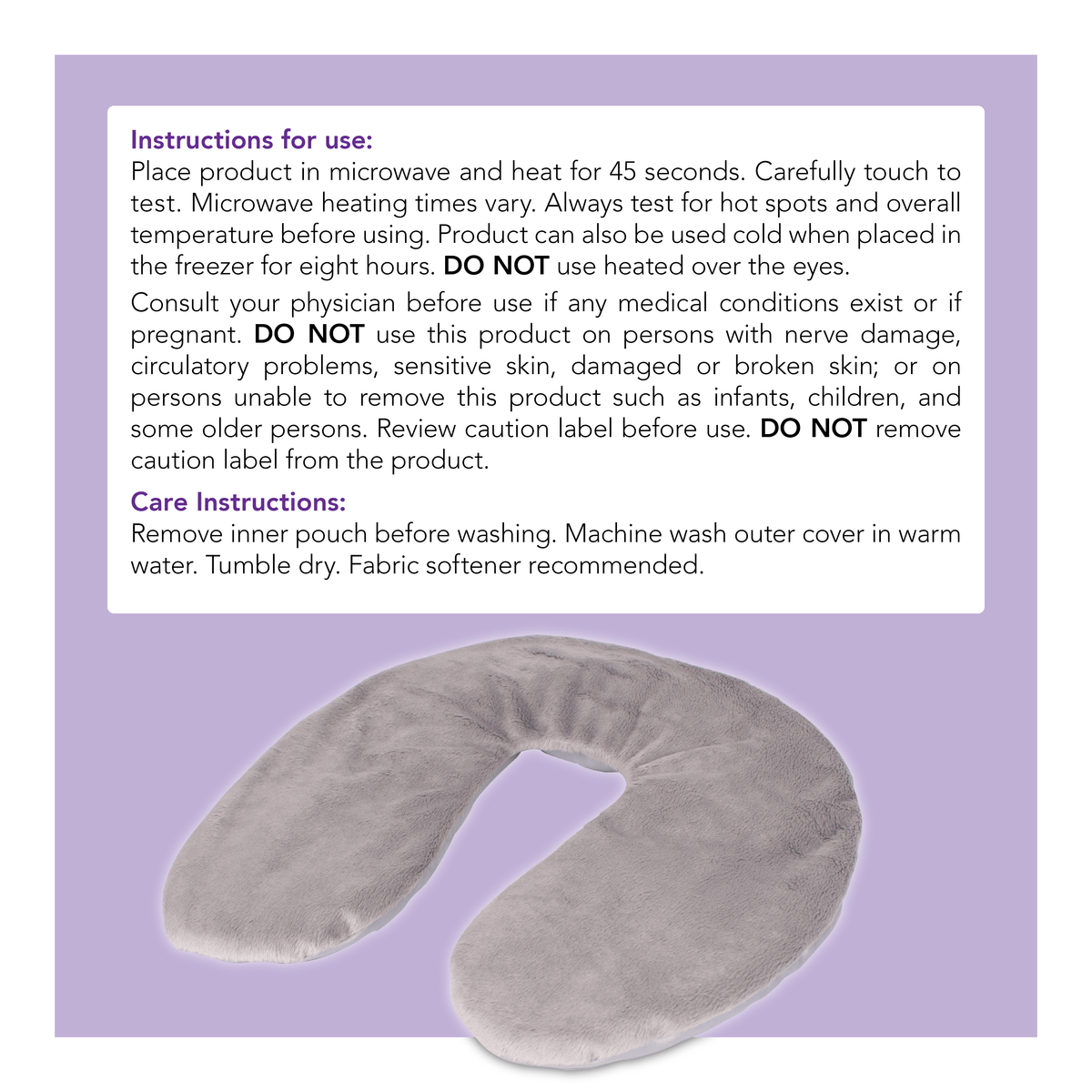 Carex Lavender Neck Wrap Heat Wrap