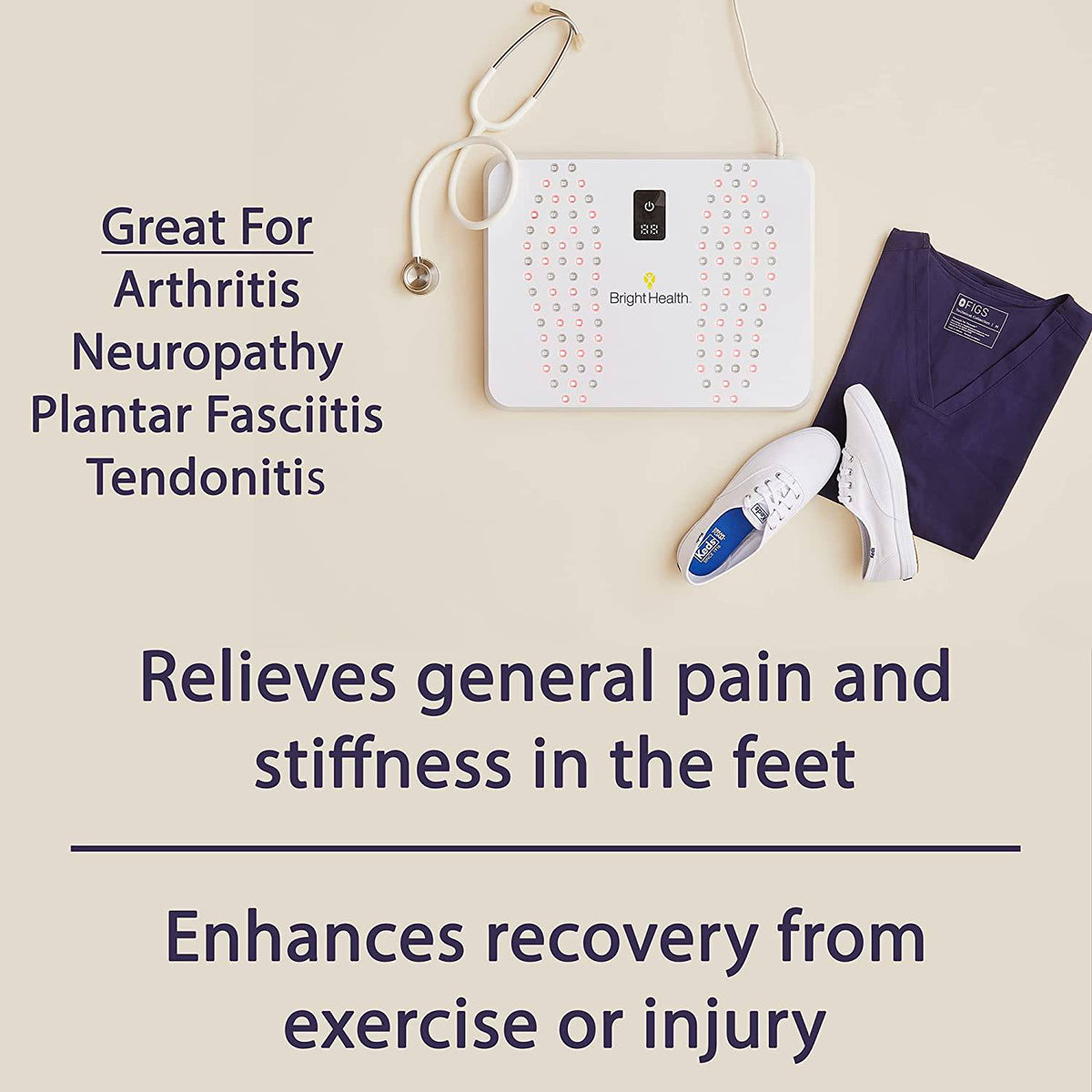 Bright Health Red Light Therapy Foot Pain Relief Device