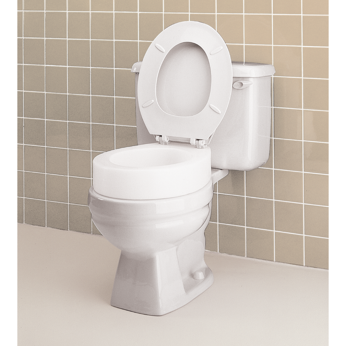 Carex Toilet Seat Elevator - For Elongated Toilet Seats