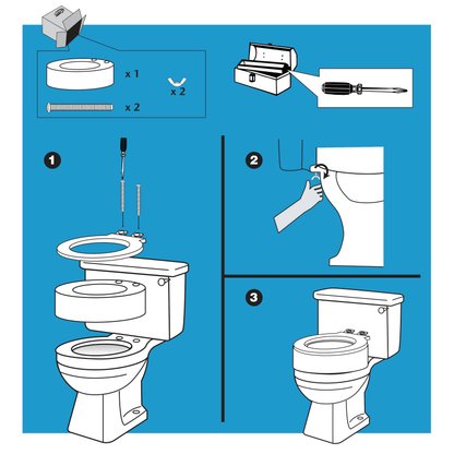 Carex Toilet Seat Elevator - For Elongated Toilet Seats
