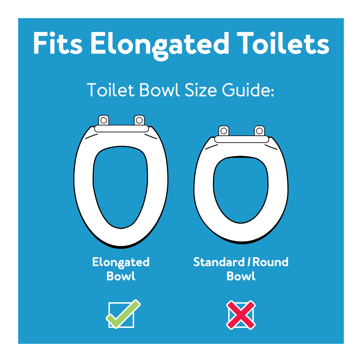 Carex Toilet Seat Elevator - For Elongated Toilet Seats