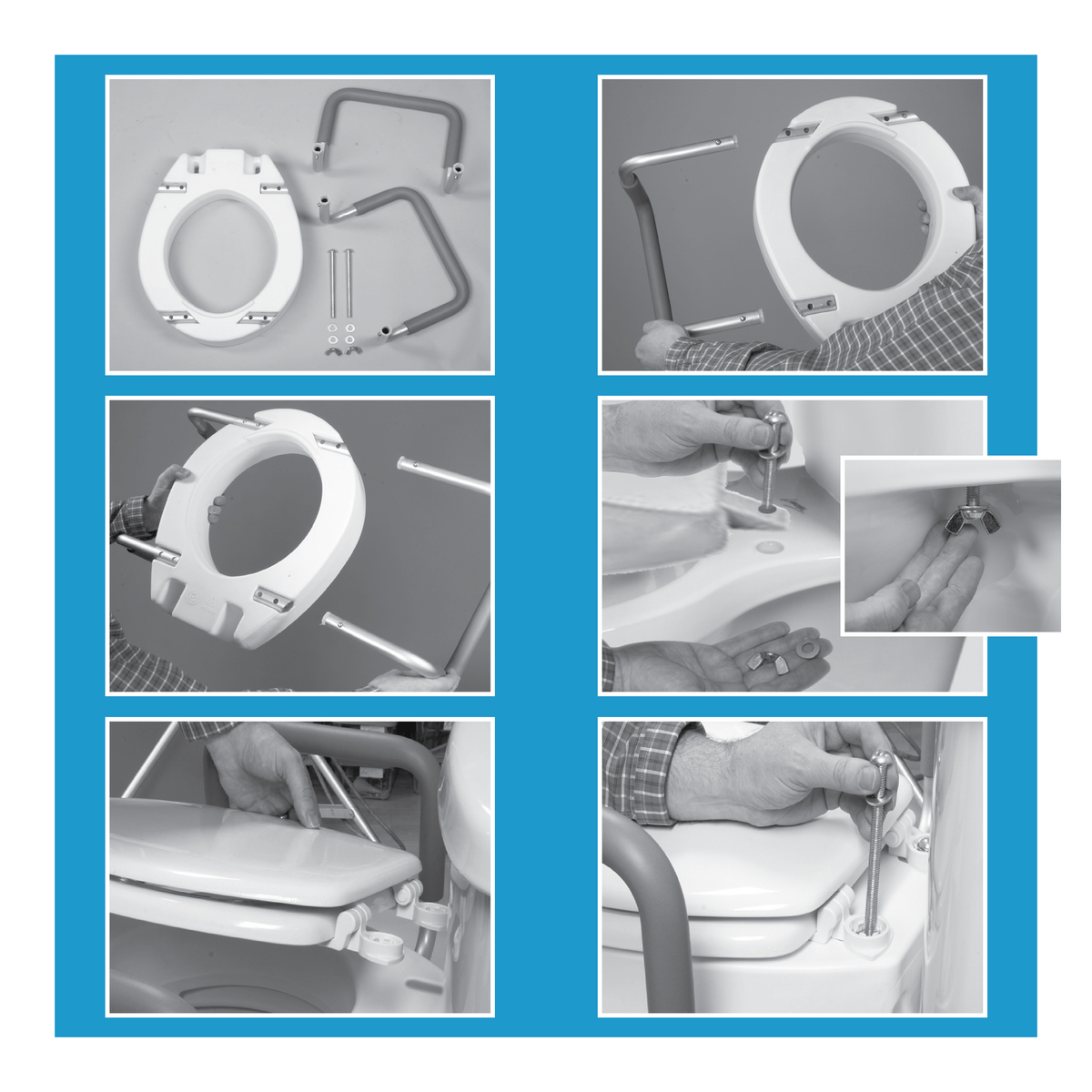 Carex Toilet Seat Elevator with Handles - For Elongated Toilets