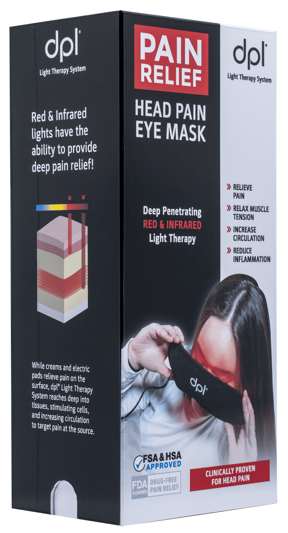 DPL Red Light Therapy Eye Mask for Pain Relief