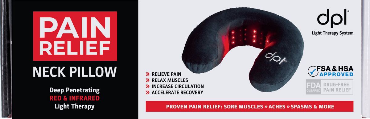 DPL Red Light Therapy Neck Pillow for Neck Pain Relief