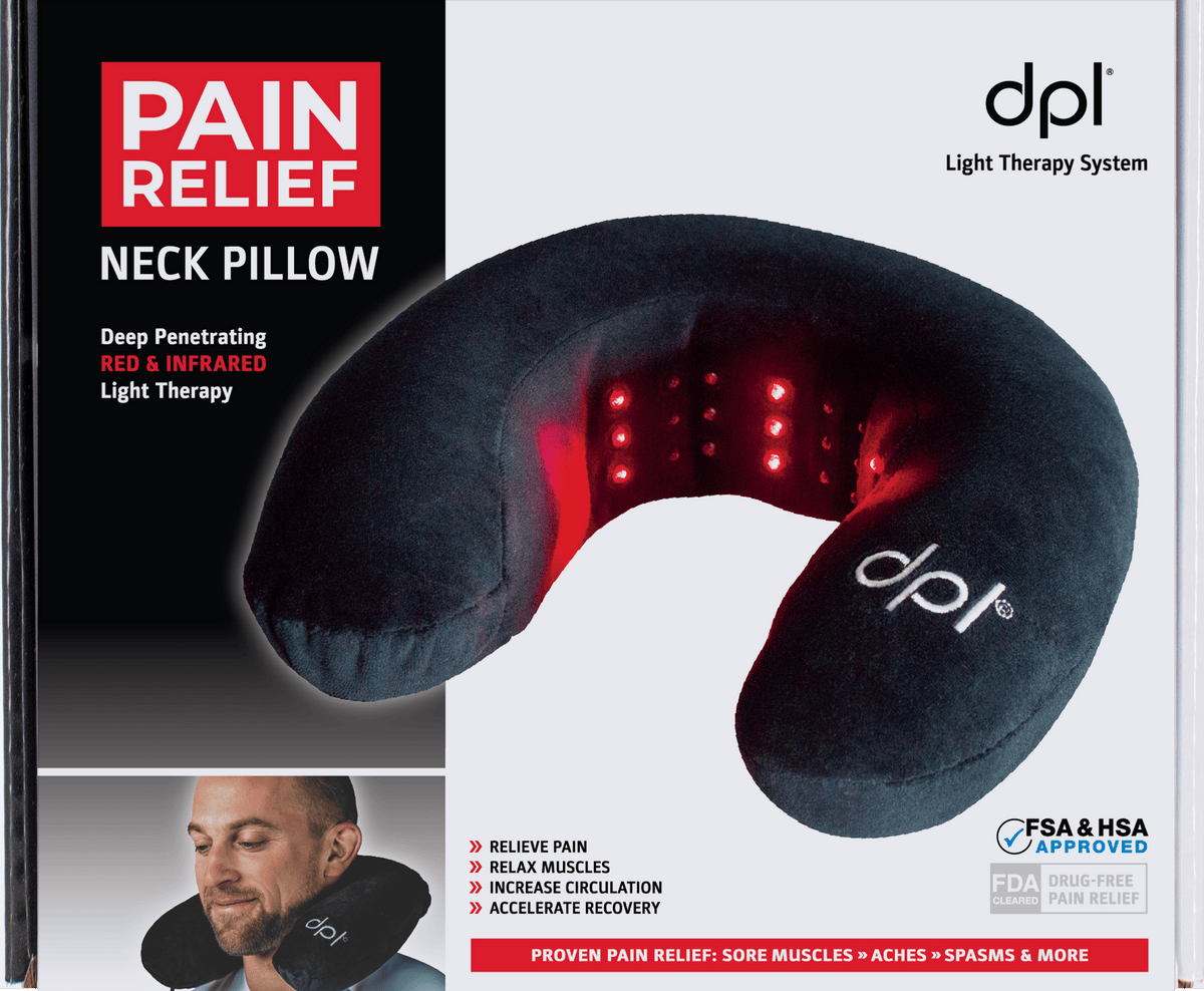 DPL Red Light Therapy Neck Pillow for Neck Pain Relief
