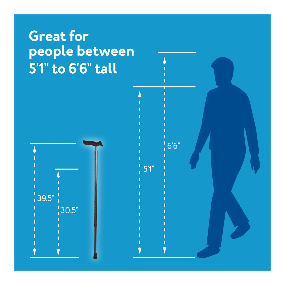 Carex Comfort Grip Walking Cane