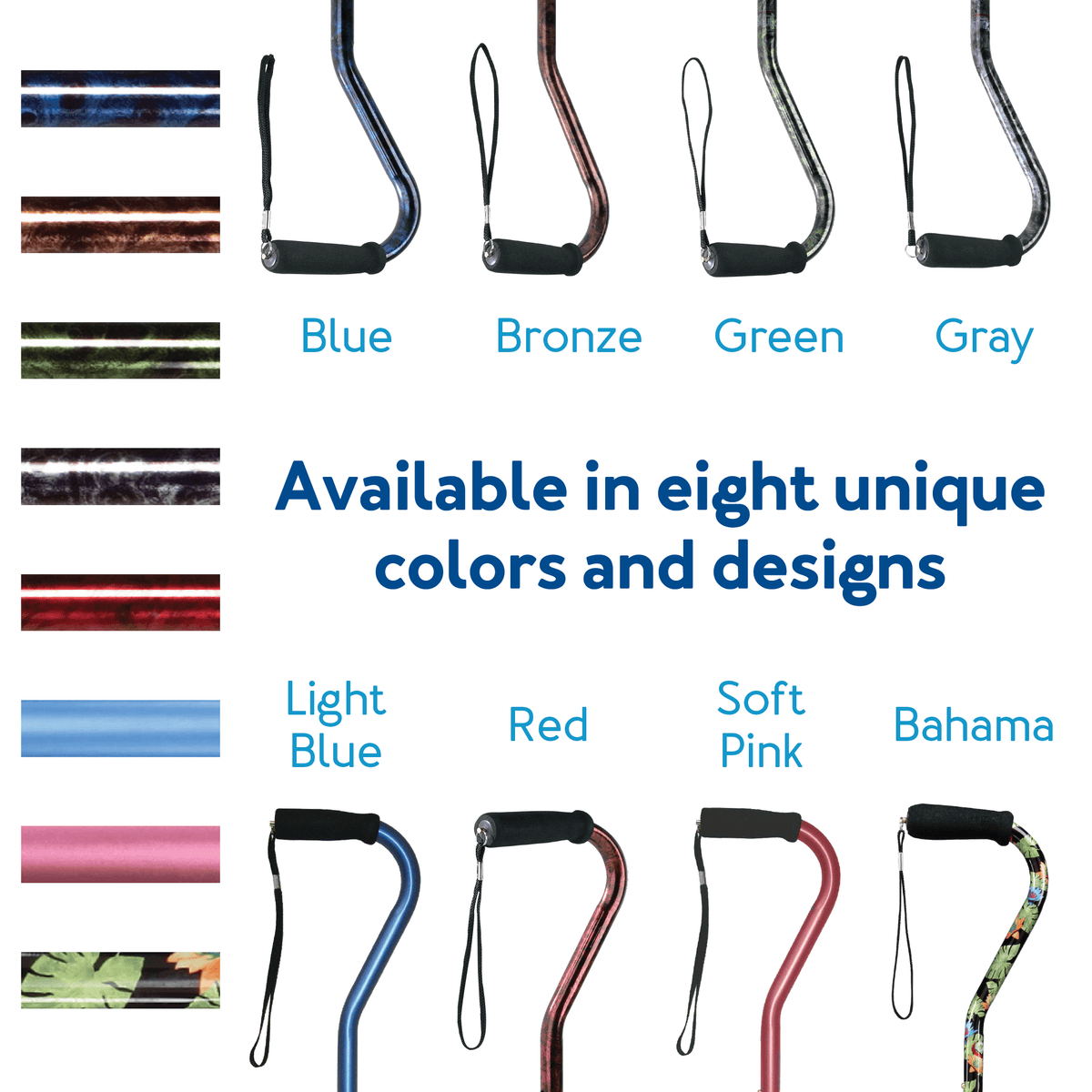 Carex Designer Offset Walking Cane