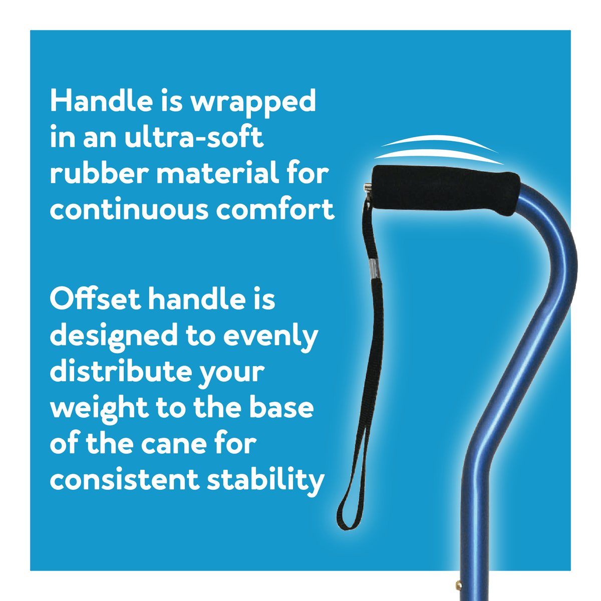 Carex Designer Offset Walking Cane