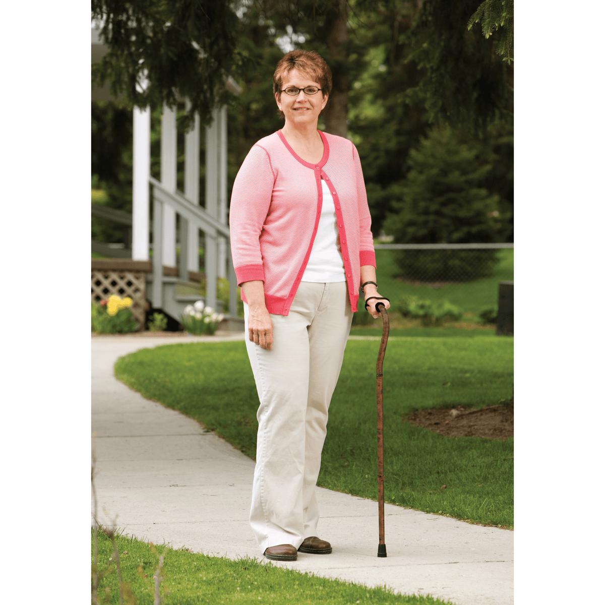 Carex Designer Offset Walking Cane