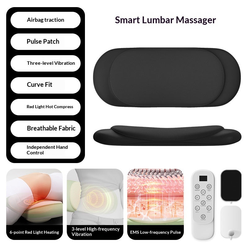 Household Hot Compress Pulse Lumbar Massager