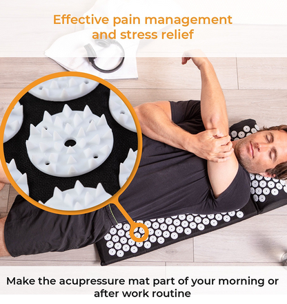 New Premium Acupressure Shakti Massage Mat & Pillow Set Fitness Yoga Massage Mat