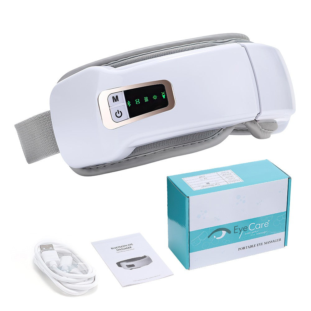 Smart Eye Massager With Vibration,Heat,Airbag Compression & Bluetooth Music