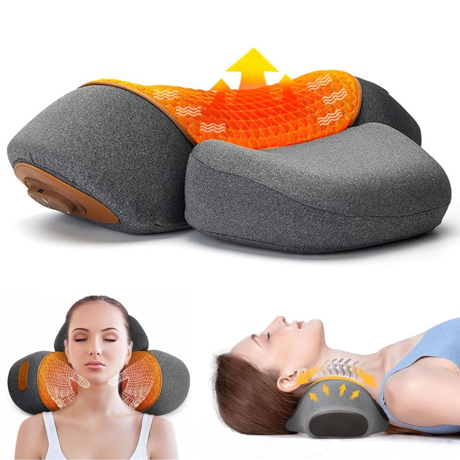 Heated Neck Massage Pillow