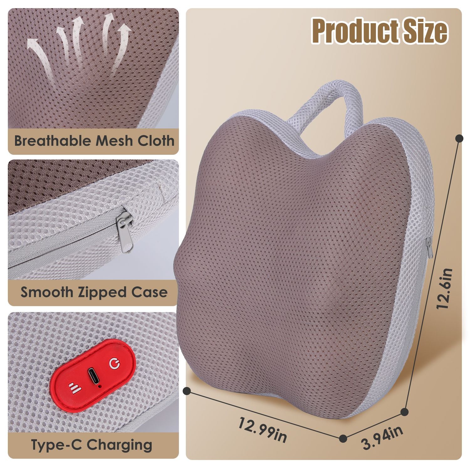 Shiatsu Waist Massage Pillow
