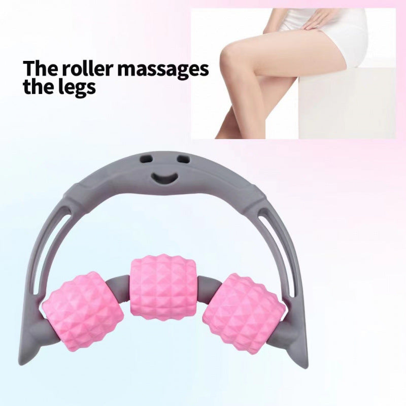 Handheld Massage Roller With Three Wheels For Yoga Meridian Clearing…