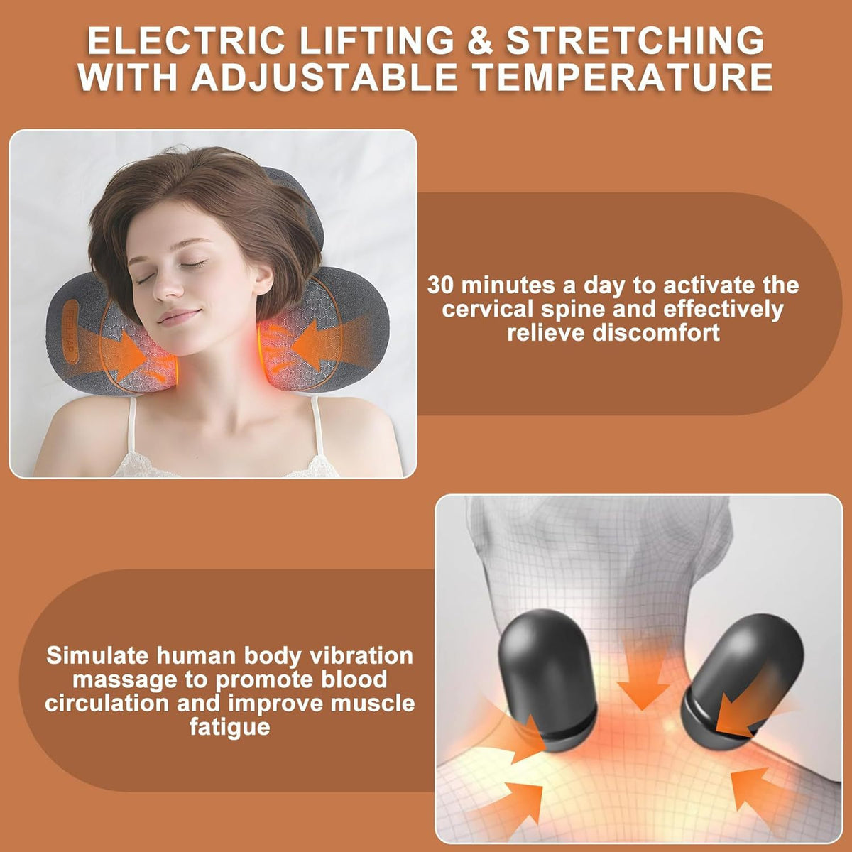 Heated Neck Massage Pillow