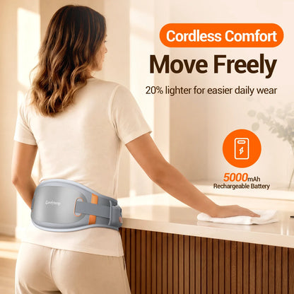 Cordless Heating Pad for Lower Back with Massager FSA Eligible