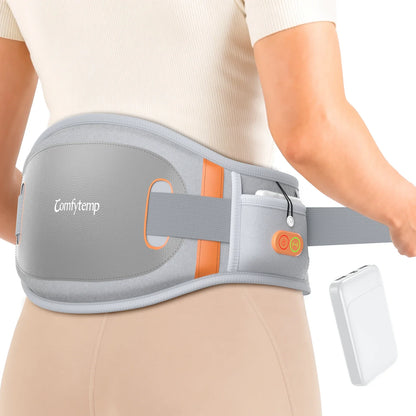 Cordless Heating Pad for Lower Back with Massager FSA Eligible