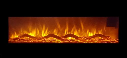 50" Wall Mount LED Electric Fireplace Heater – 1500W Remote Control Recessed Wall Unit | WF1350