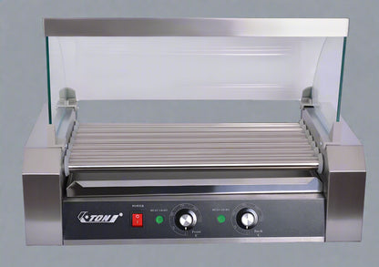 18 Hot Dog Roller Grill Machine with Cover – Commercial Cooker | Model ETR27