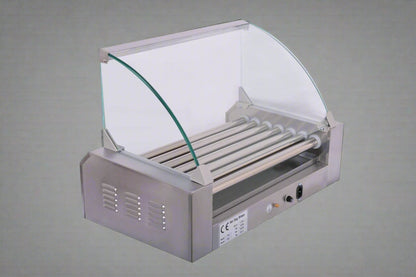 18 Hot Dog Roller Grill Machine with Cover – Commercial Cooker | Model ETR27
